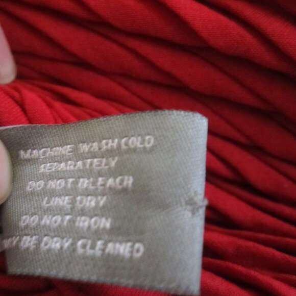 Chico's Size 3 XL 16 Solid Red Jacket / Cardigan Open Front Travelers Collection - Picture 7 of 7